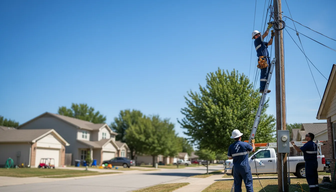 Residential electrician providing installation services in Geneseo, KS